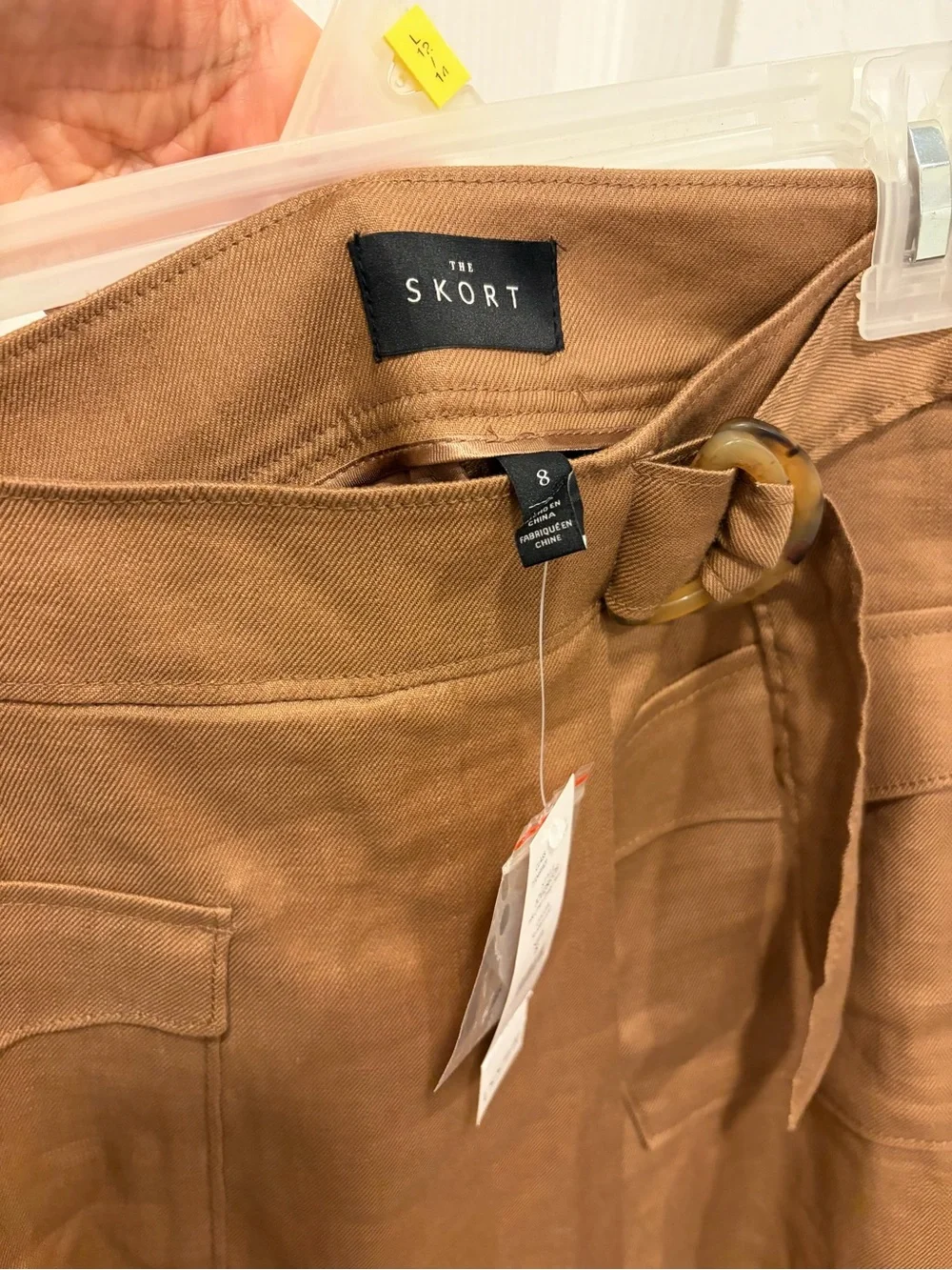 The Limited Camel Belted Skort NWT Size 8